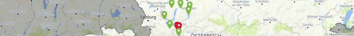 Kartenansicht für Apotheken-Notdienste in der Nähe von Bad Ischl (Gmunden, Oberösterreich)